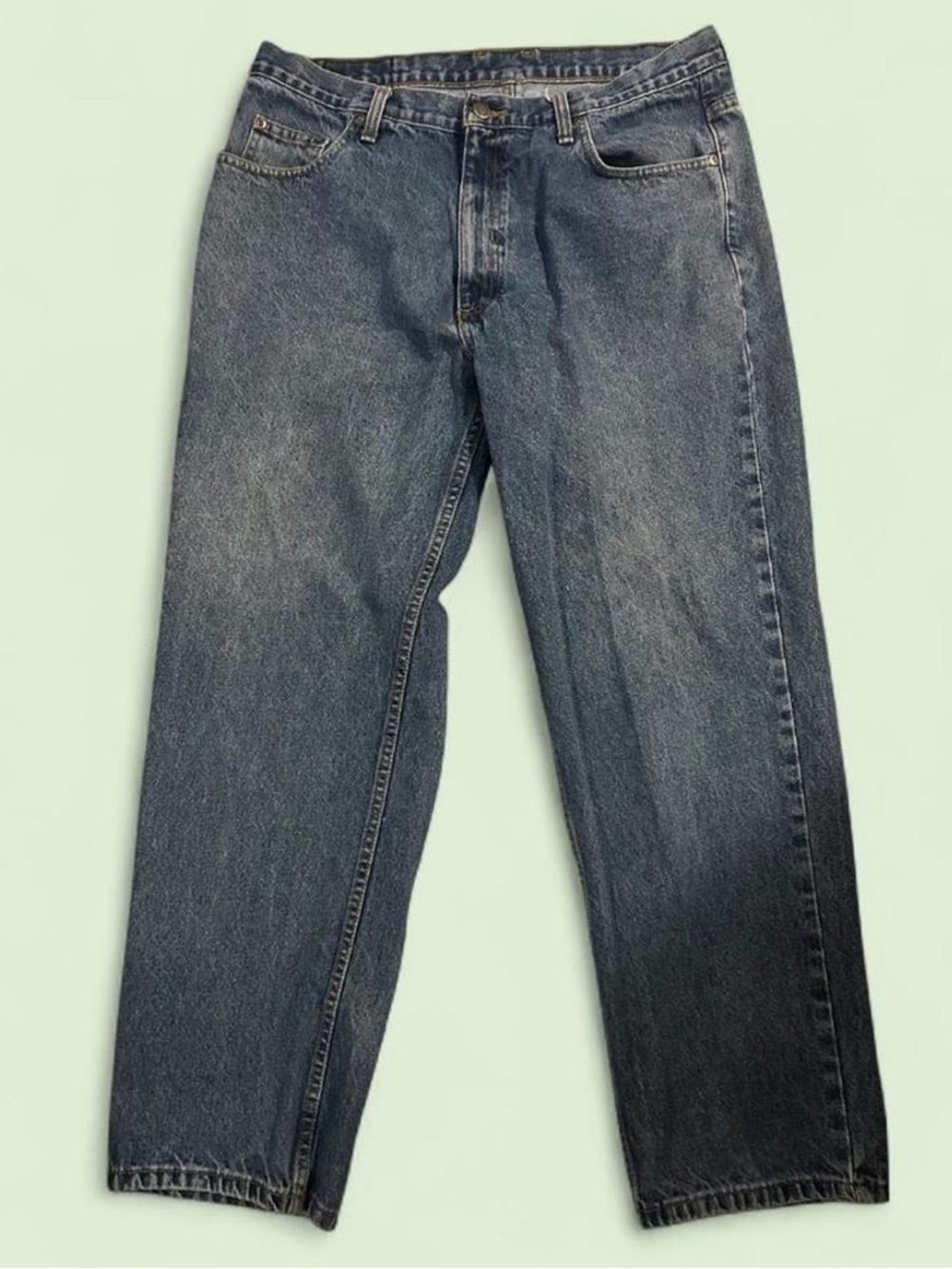 Navy straight leg men’s jeans